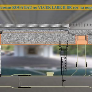 Комплект системи водовідведення KOGA BAU