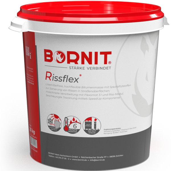 BORNIT Rissflex Бітум, Бітумна емульсія, Дорожнє будівництво, Ремонт, тріщина, Асфальтне покриття